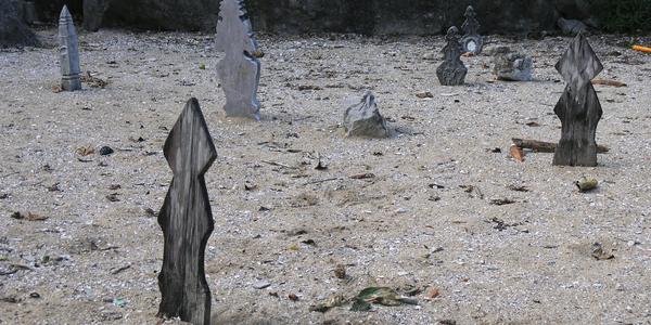 Hřbitov ve vesnici Mořských cikánů, Phanga Bay
