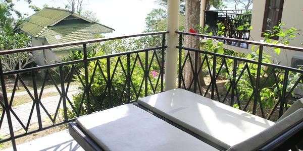 Veranda hotelu  Bay View, Phi Phi