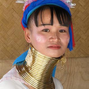 Žena kmene Padaung, Chiang Mai