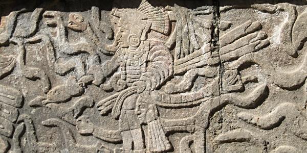 Detail z lokality Chichen Itza