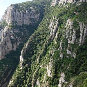 Stezka k Santa Cova. Montserrat