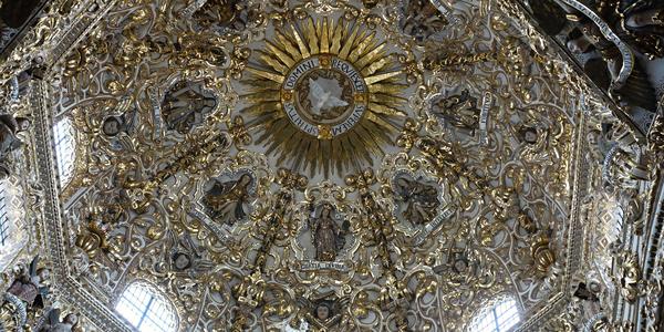 083. Kupole kaple El Rosario, Puebla