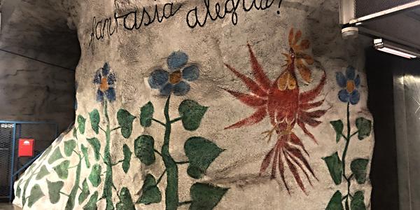 002-Stockholm, originální výzdoba metra