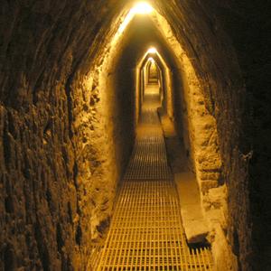 Interiér pyramidy v Cholule