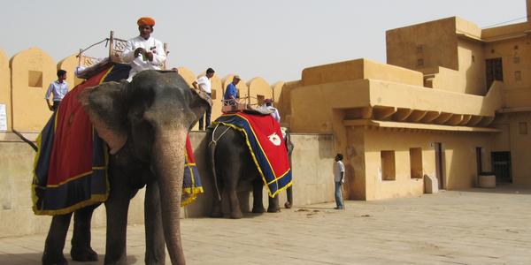 Jaipur, nádvoří pevnosti Amber