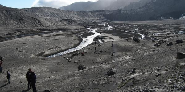 Před výbuchem Eyjafjallajokull tu bývala ledovcová laguna