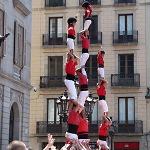 Stavba lidských věží, Barcelona
