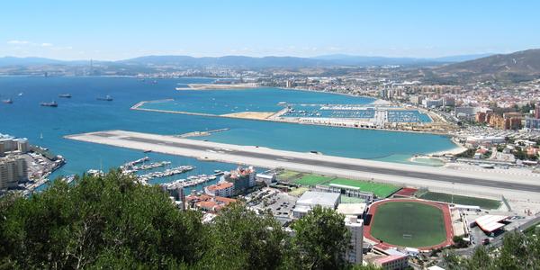 Pohled z gibraltarské skály