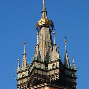 53. Detail věže Mariánského kostela, Krakow