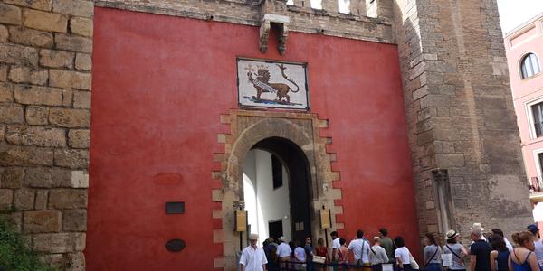267. Vstup do sevillského Alcazaru