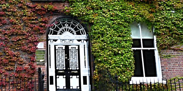 35. Merion square, nejfotografovanější dveře v Dublinu