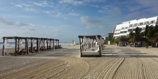 281. Ráno na pláži, Cancún