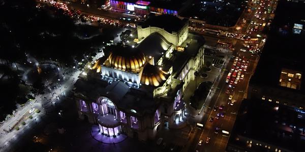 018. Pohled z Latinoamerické věže, MexCity 1