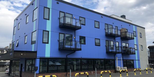 127-Sortland, modré město