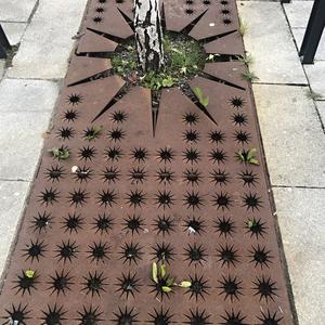 160-Bodo, znak města i na odpadní mříži