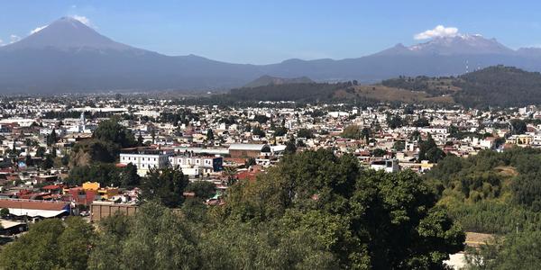 074-Cholula, Popocatépetl a Ixtacíhuatl