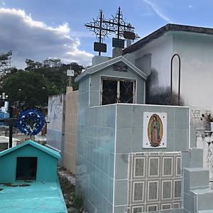 202-Yucatán, hřbitov v Escarcega