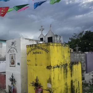 203-Yucatán, hřbitov v Escarcega