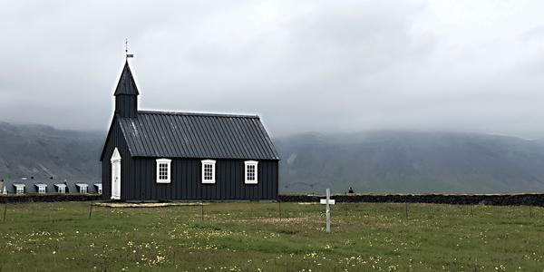 026-Snaefellsnes, kostelík v Búdiru