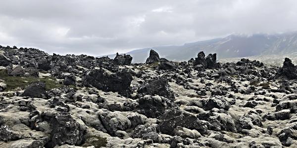 041-Snaefellsnes, staré lávové pole nad Djúpalónsándur