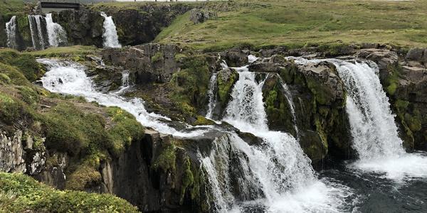 043-Snaefellsnes, vodopády pod horou  Keilir