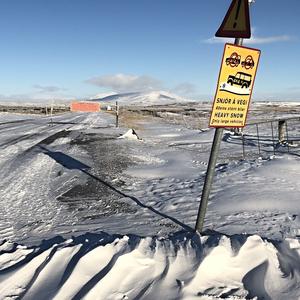 087-Gulfoss, začátek cesty Kjollur