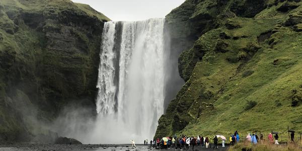 042-Vodopád Skógafoss