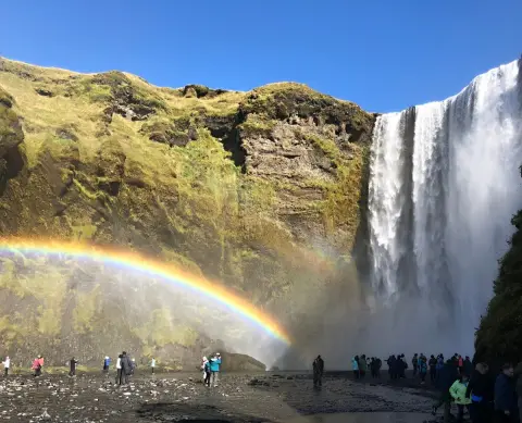 Vodopád Skogafoss