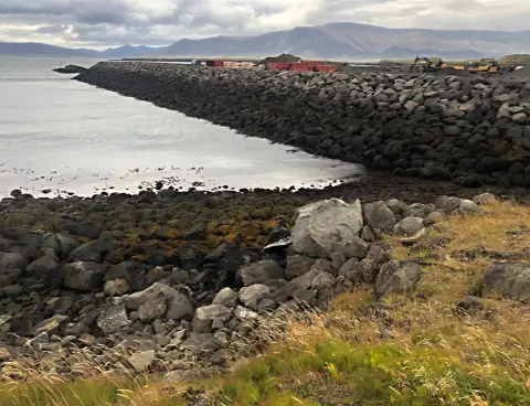 Reykjavík, rozdíl mezi přílivem a odlivem