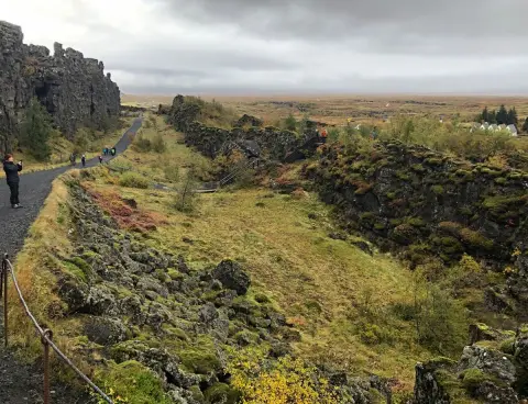 Thingvellir, v polovině října